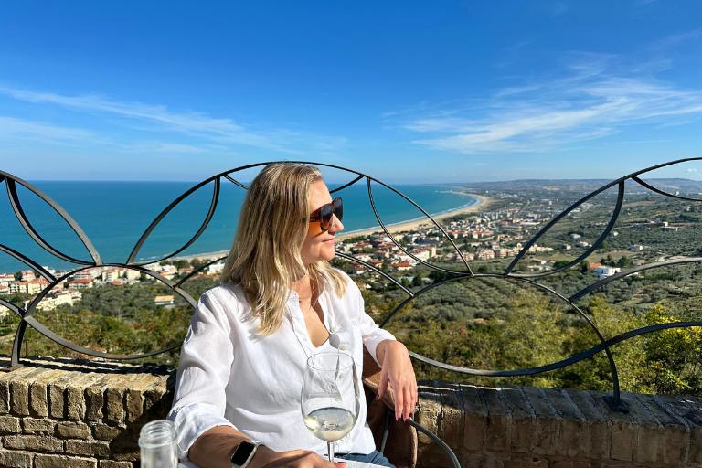 Start your Abruzzo experience with drinks on a patio in vasto