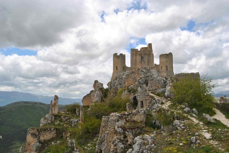 ruins of rocca calascio in Abruzzo