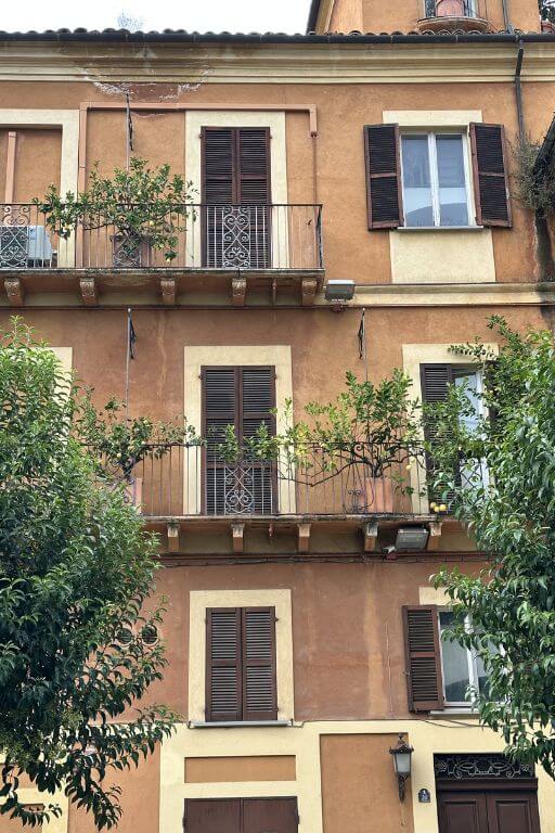 balconies with lemons