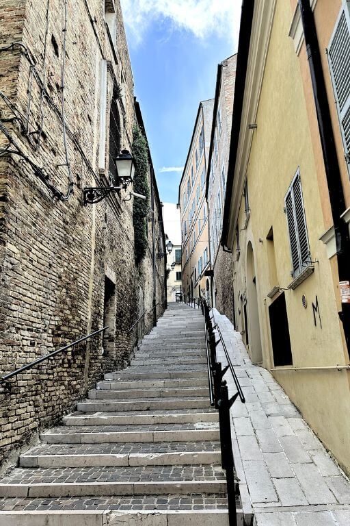 narrow alley with stairs
