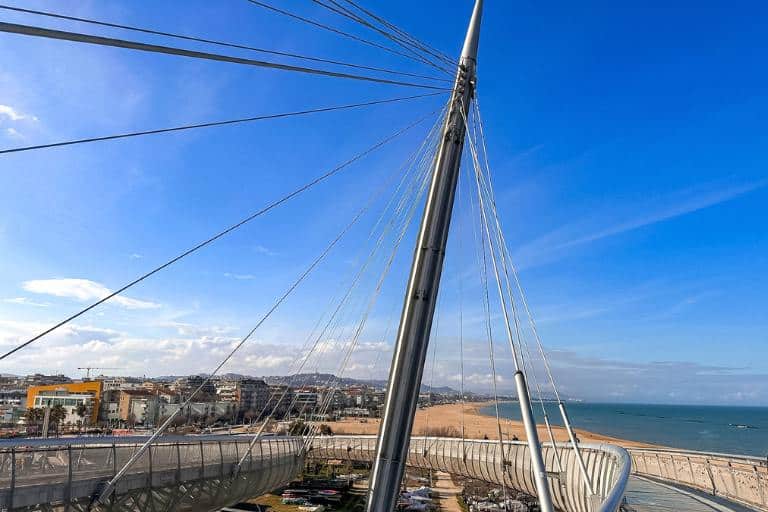 Pedestrian Bridge in Pescara Italy