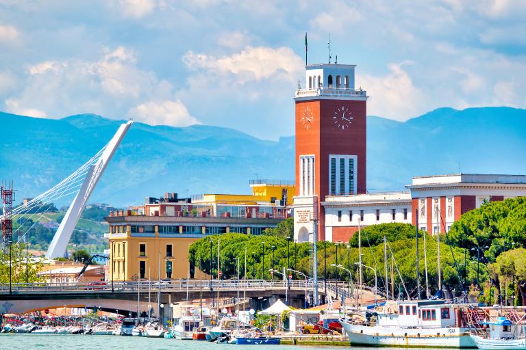 A view of Pescara by the river
