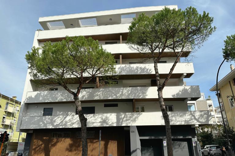 Modern condo building in Pescara Italy