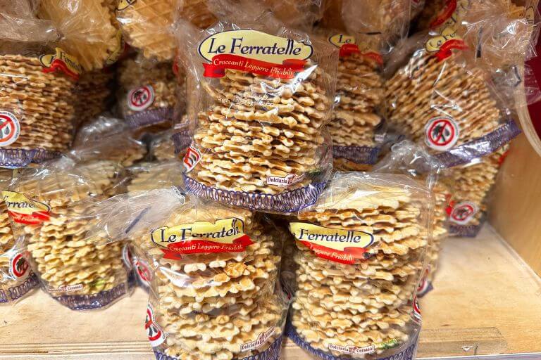 ferratelle cookies from Abruzzo