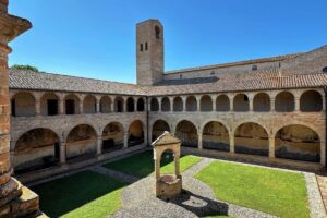 Courtyard at Santa Maria di Propezziano in the Valle delle Abbazie